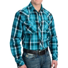 61%OFF メンズ西シャツ （男性用）長袖 - ローパー高性能ドビー格子縞ウエスタンシャツ Roper High-Performance Dobby Plaid Western Shirt - Long Sleeve (For Men)画像